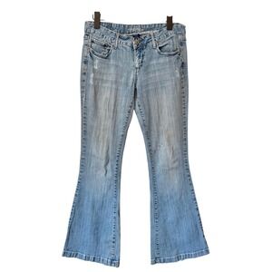 Y2K Amethyst Low Rise Flare Jeans Light Wash Size 9